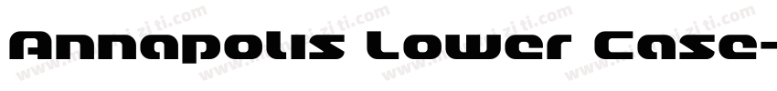 Annapolis Lower Case字体转换